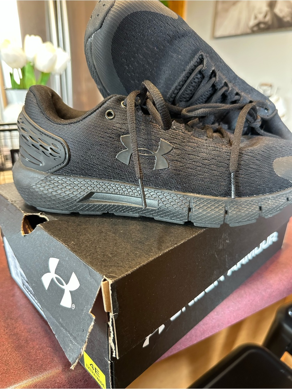 Under Armour Black Charged Rogue 2 Training Sneakers